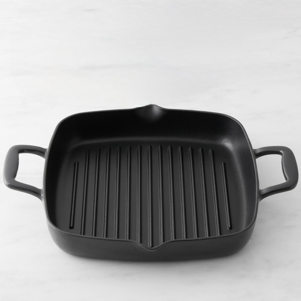 New! All-Clad Enameled Cast-iron Grill Pan 11”
